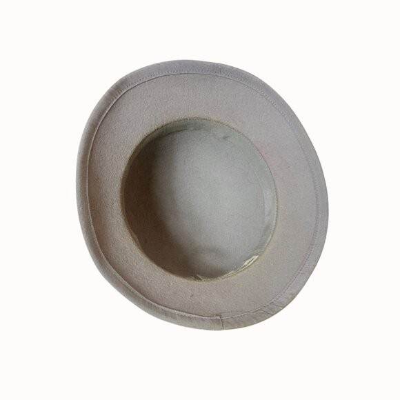 Canadian Wool Cloche Hat with Veil Gray Felt Vintage Millinery Retro 1940s Style - Picture 13 of 16